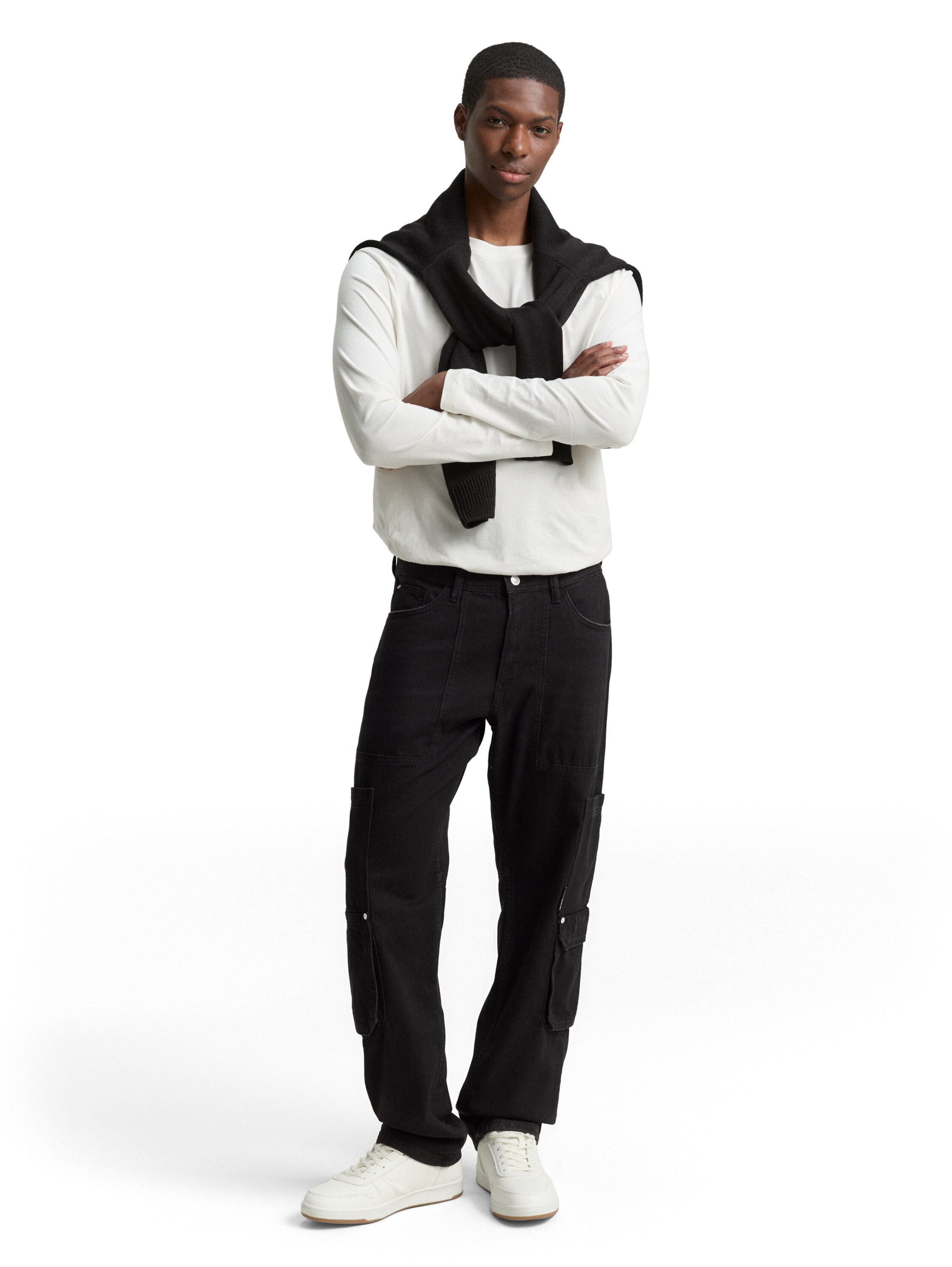 TOM TAILOR DENIM Regular Jeans in Schwarz