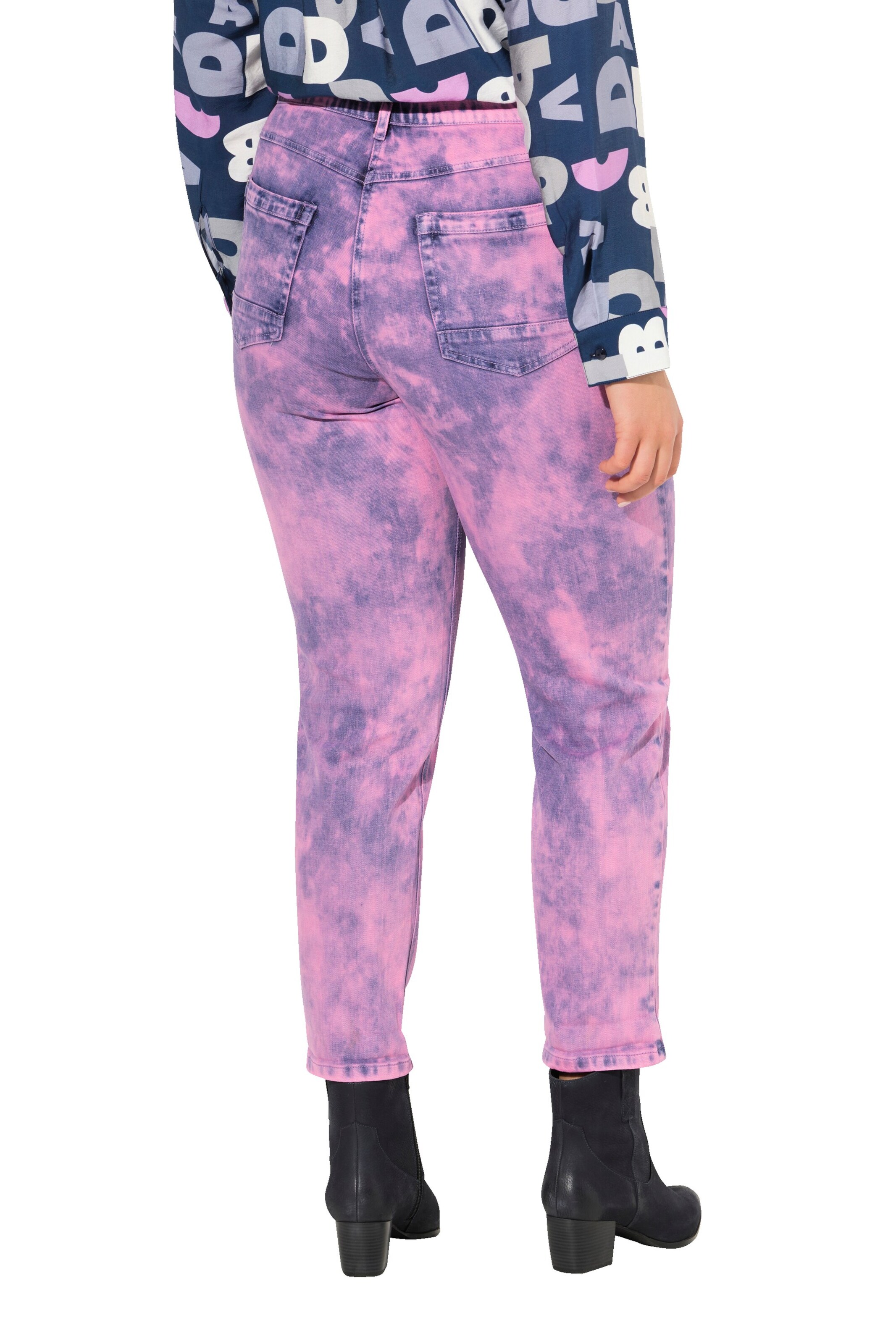 Ulla Popken Loose fit Jeans in Purple