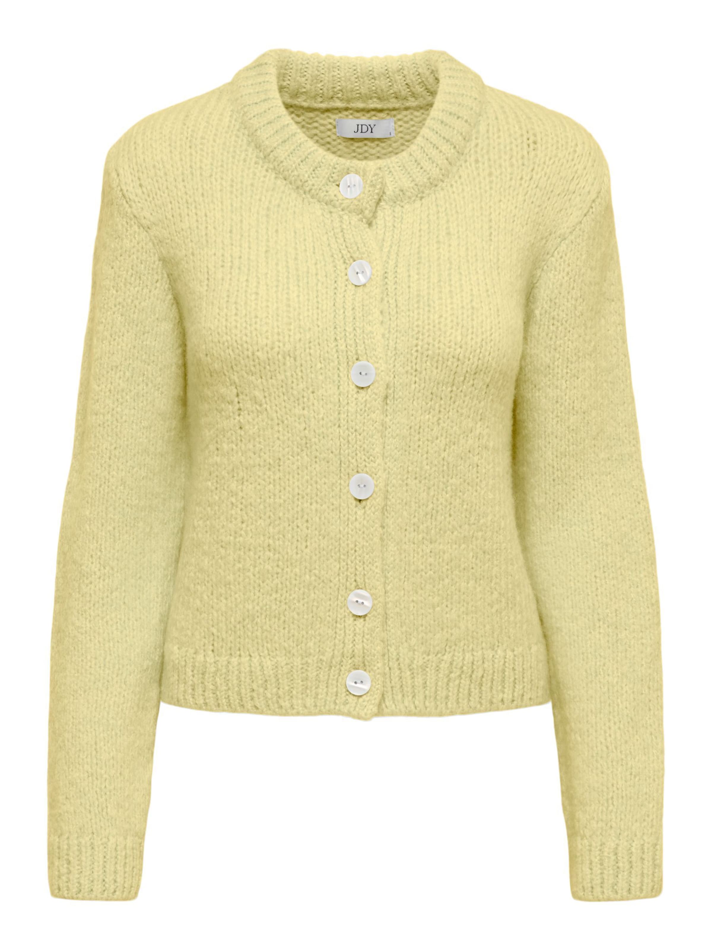 JDY Strickjacke in hellgelb, Produktansicht