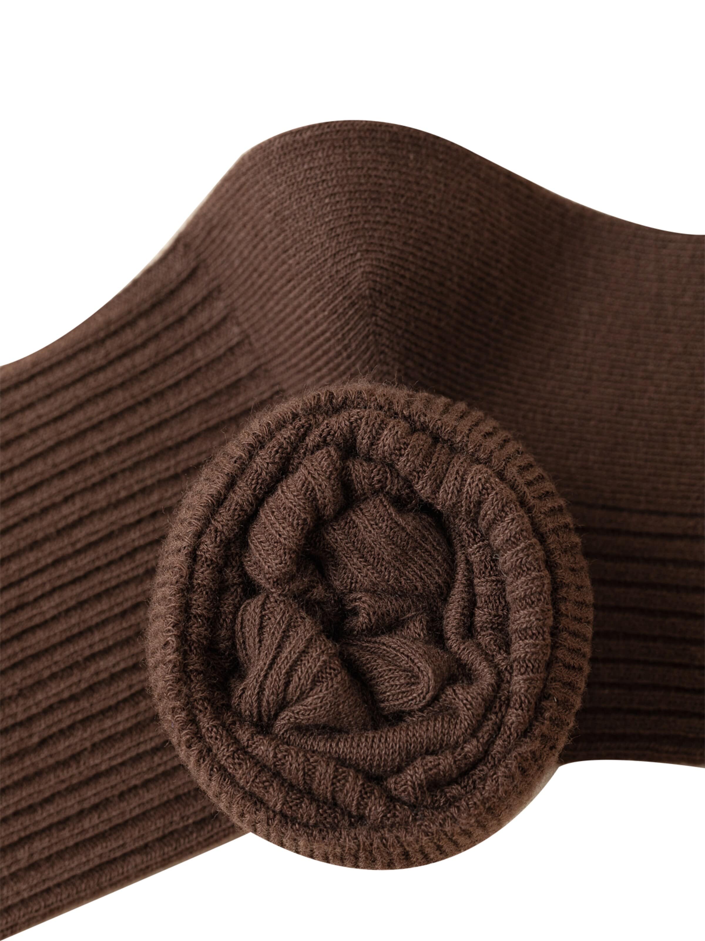 Millo Socken 'Cosy Steps 10'‌‌‌‌‌‌‌‌‌ in Braun