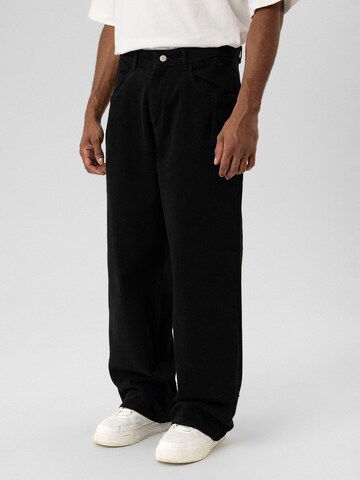 Dandalo - Pierna ancha Pantalón plisado 'Rafael' en negro