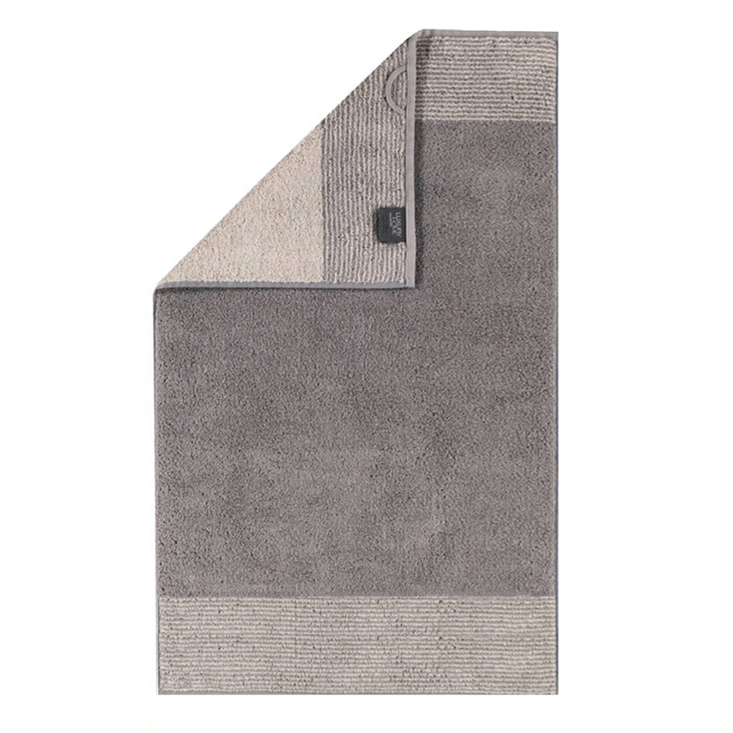 Serviette Cawö en gris : devant