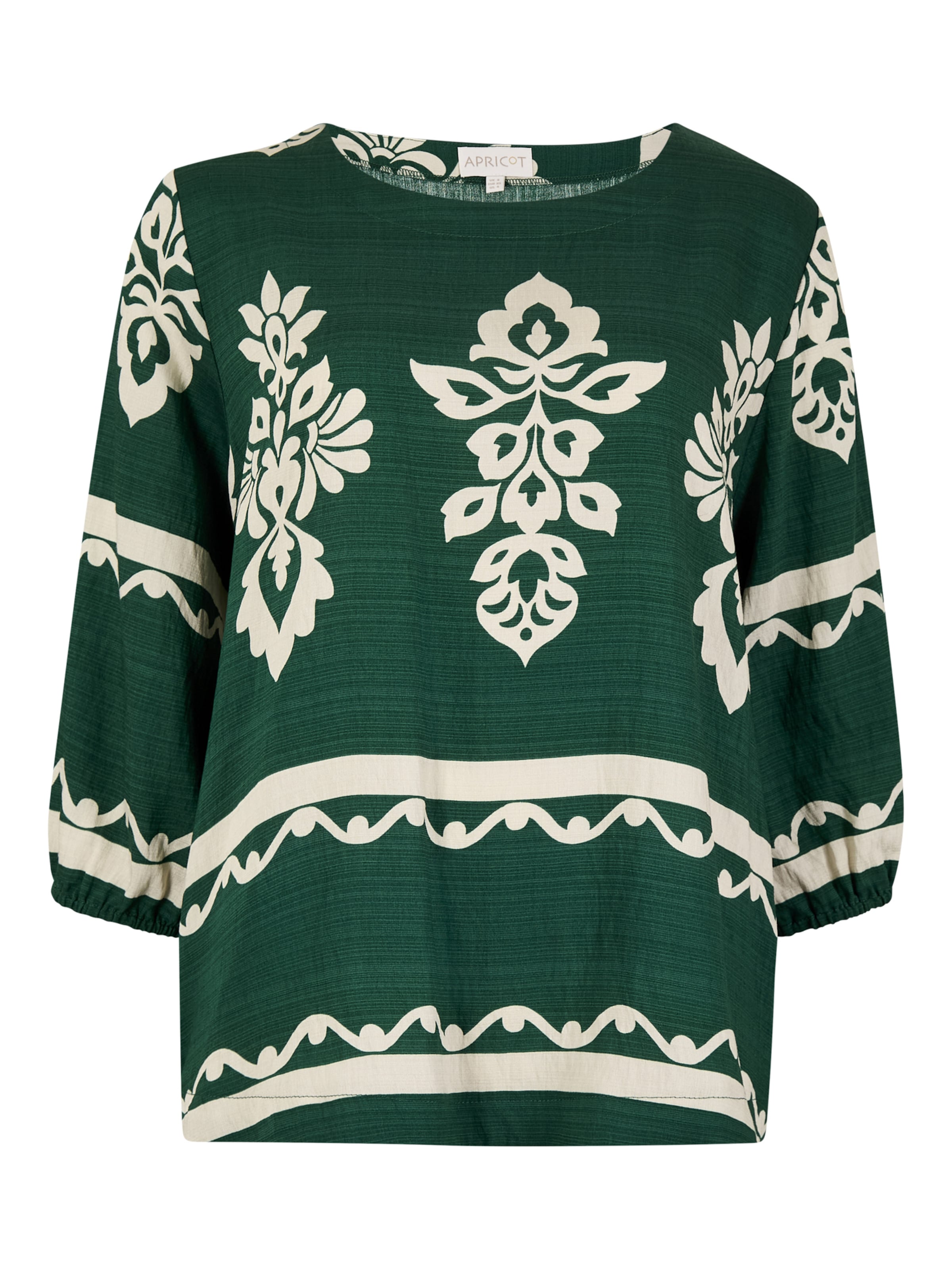 Chemisier Apricot en vert : devant