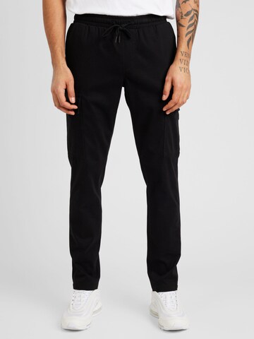 Regular Pantalon cargo 'MARCO SANTIAGO' JACK & JONES en noir : devant