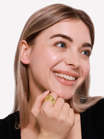 Bague Heideman en or : devant