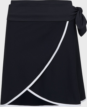 Jupe 'Wrap' WALLIEN en noir : devant