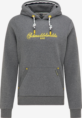 Schmuddelwedda Hoodie 'Binz' in Grau: predná strana