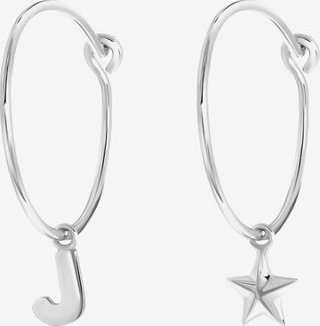 Boucles d'oreilles Lucardi en argent : devant