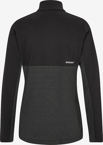 ZIENER Athletic Sweater 'JAPRA' in Black