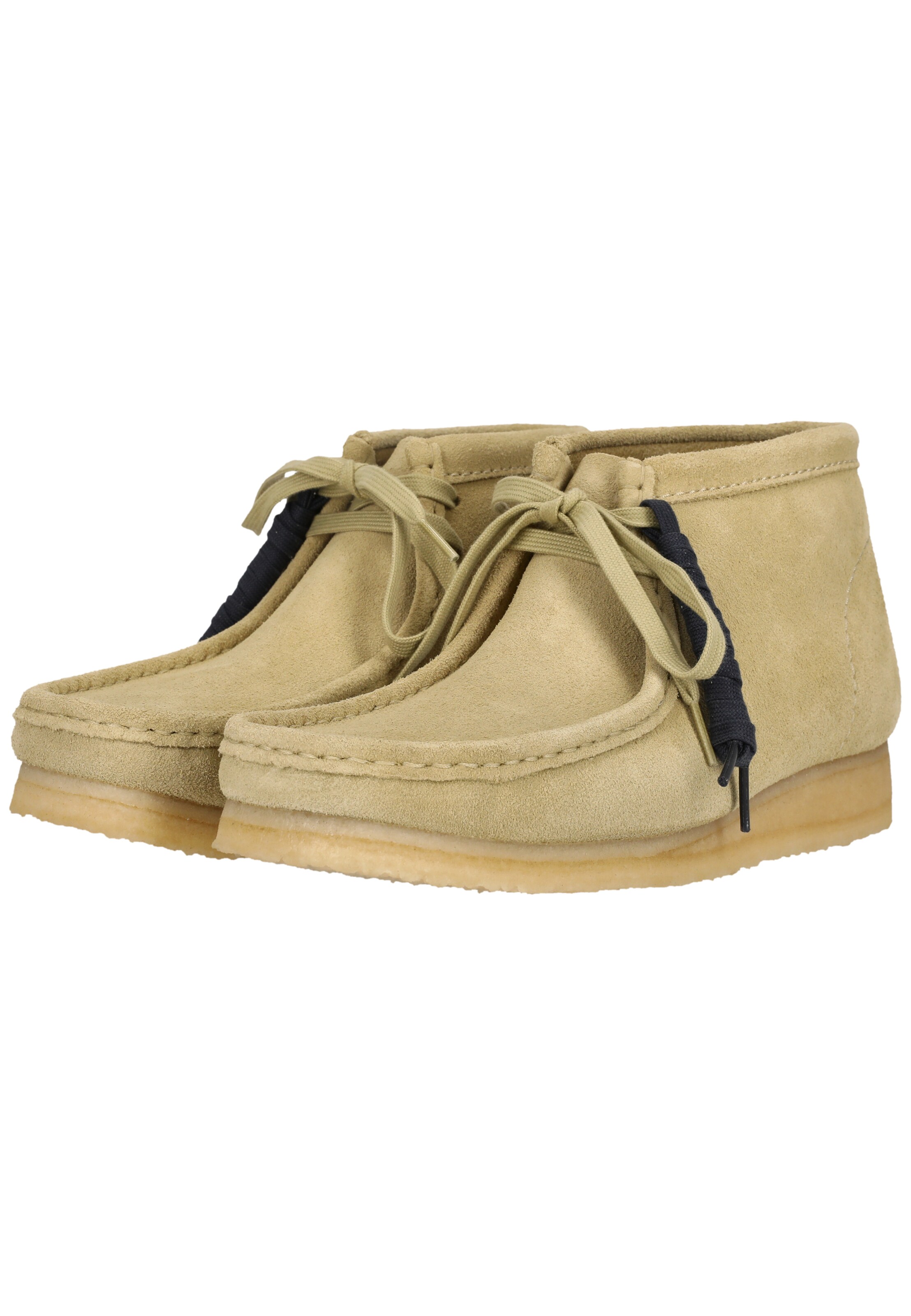 CLARKS Schnürschuhe 'Wallabee Boot' in Beige
