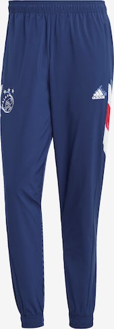 ADIDAS SPORTSWEAR Tapered Workout Pants 'Ajax' in Blue: front