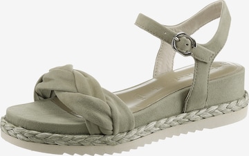 TAMARIS Strap Sandals in Green: front