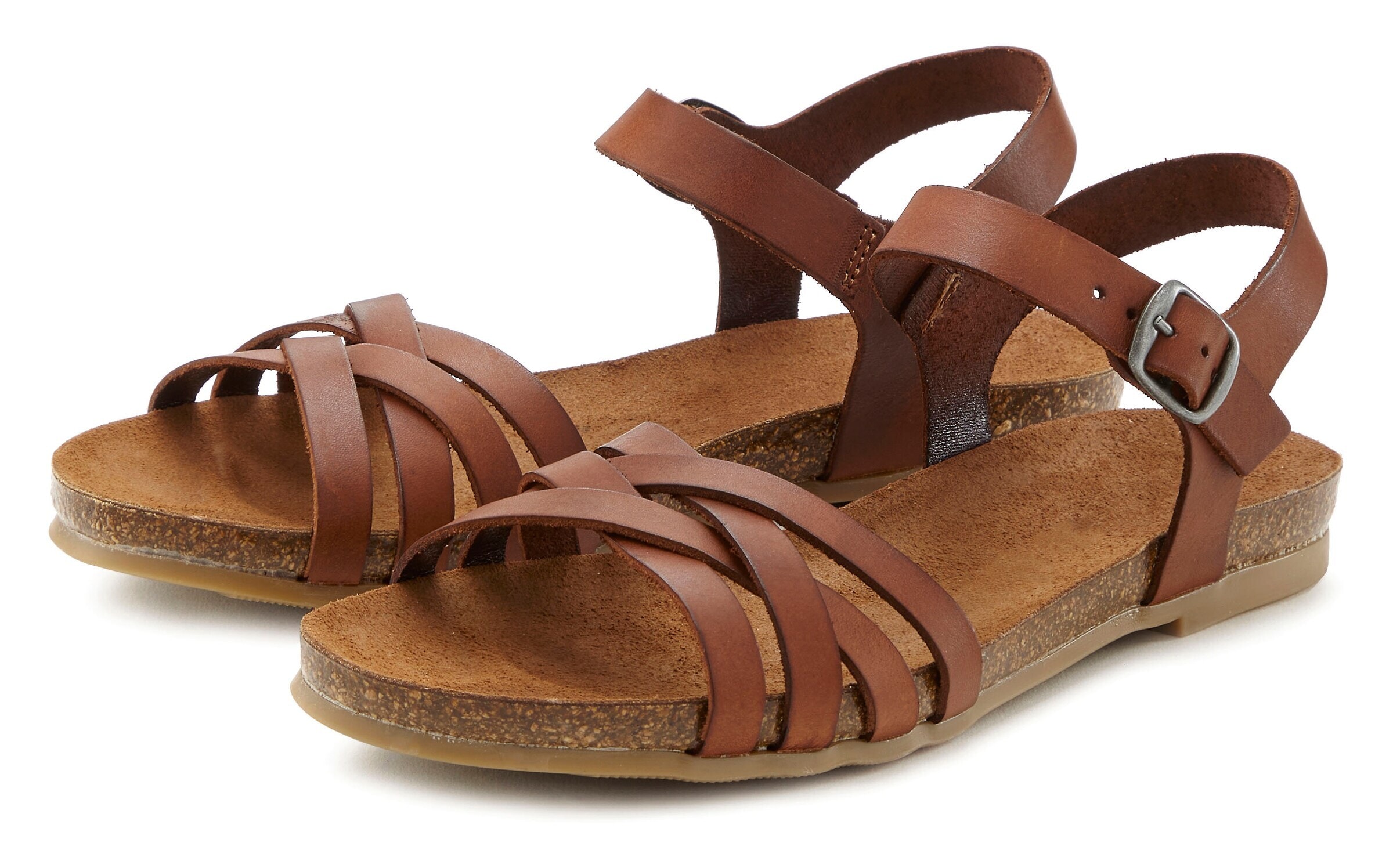 Sandalai iš LASCANA, spalva – ruda, Prekių apžvalga