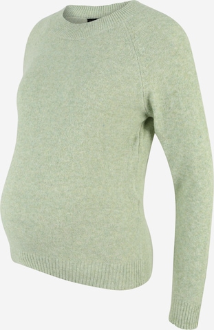 Vero Moda Maternity Sweater 'Doffy' in Green: front