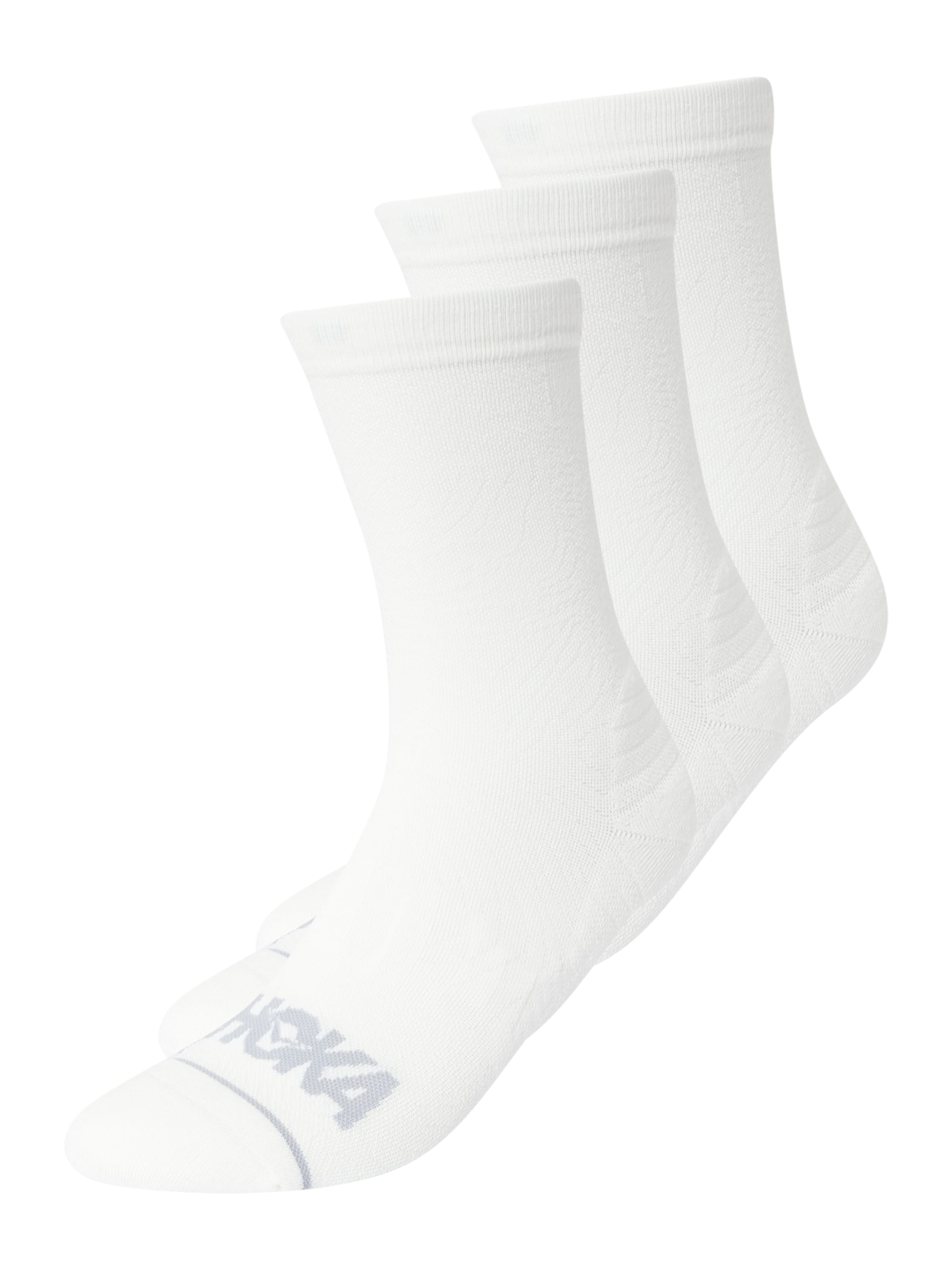 HOKA Αθλητικές κάλτσες σε λευκό: μπροστά