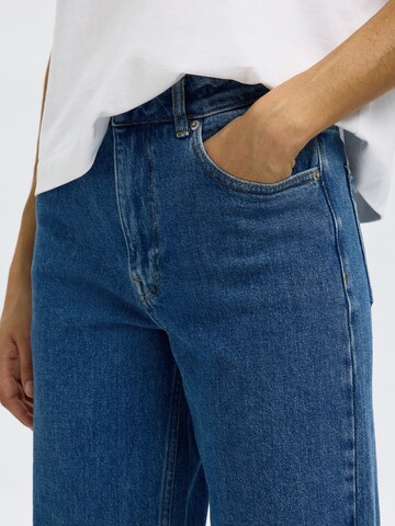 Wide Leg Jean 'SLFBEA-KORI' SELECTED en bleu