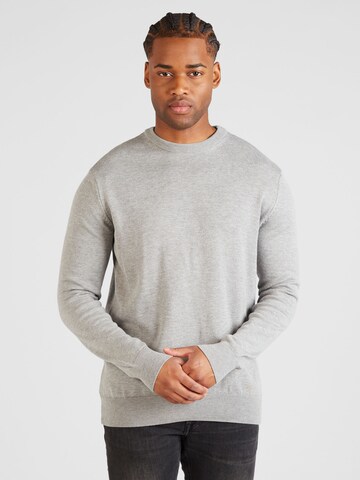 BURTON MENSWEAR LONDON Пуловер в сиво: отпред