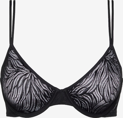 Calvin Klein Underwear Soutien-gorge 'Sheer Marquisette' en noir / blanc, Vue avec produit