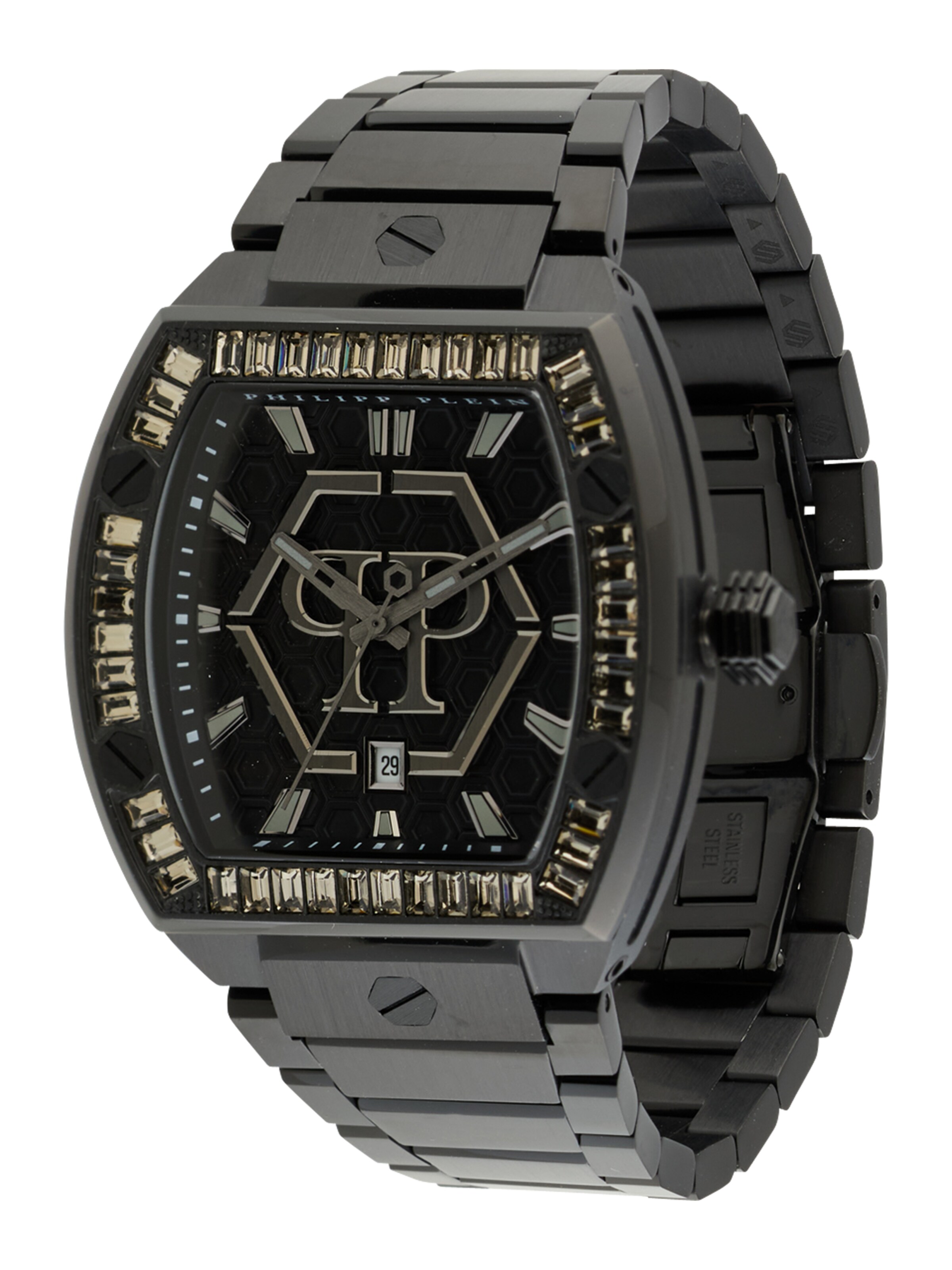 Orologio analogico di Philipp Plein Watches in nero: frontale
