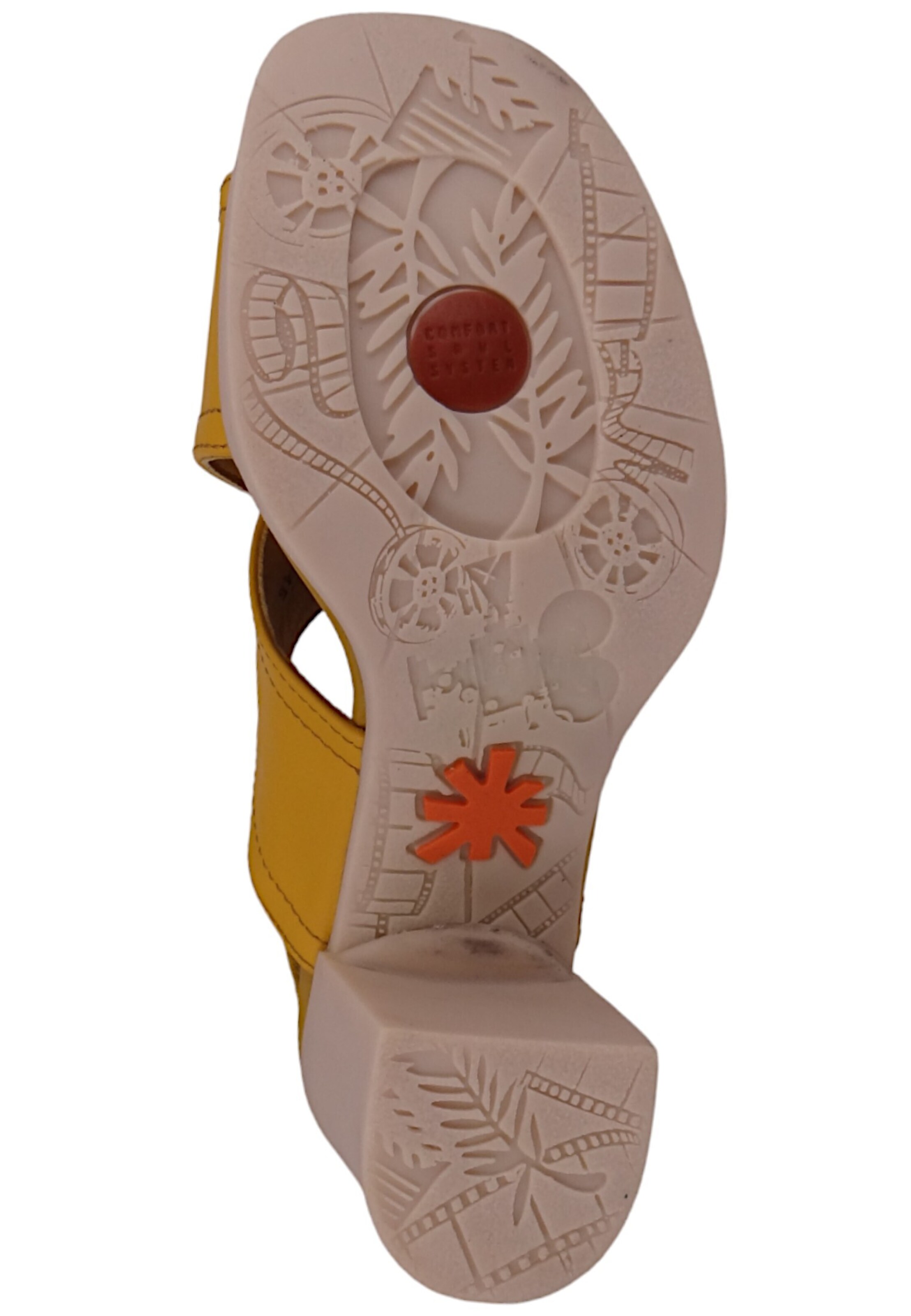 Sandales 'Cannes' ART en jaune