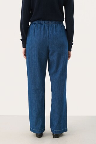 Part Two Loosefit Bukser 'Joanina' i blå