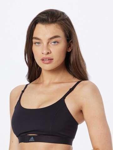 ADIDAS SPORTSWEAR Bustier Sportmelltartók 'Aeroimpact Luxe Light-Support' - fekete: elől