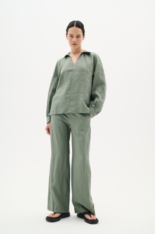 InWear Wide Leg Hose 'Solina' in Grün