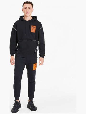 Giacca di felpa 'Puma Recheck Pack Graphic Hoodie' di PUMA in nero