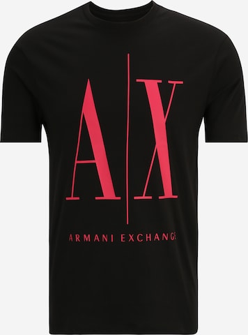 ARMANI EXCHANGE Regular Fit T-Shirt '8NZTPA' in Schwarz: predná strana