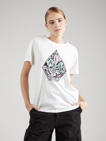 T-shirt 'Radical Daze' Volcom en blanc : devant