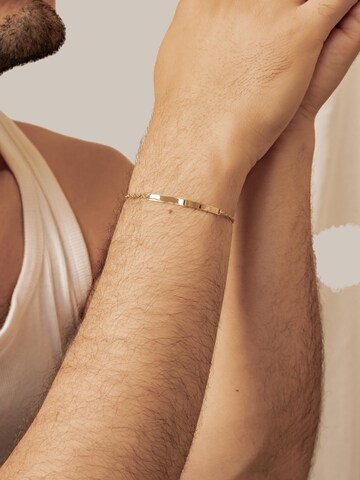 Hey Happiness Armband 'Bar Cable' in Goud