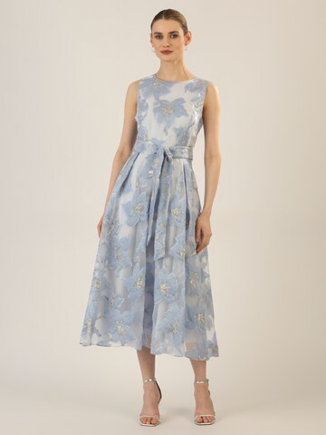 APART Midi Jacquardkleid in Blau: Vorderseite