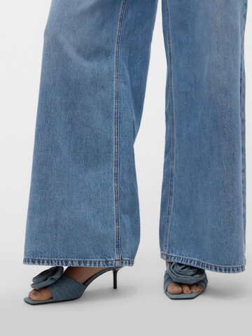VERO MODA Wide Leg Jeans 'Annet' in Blau