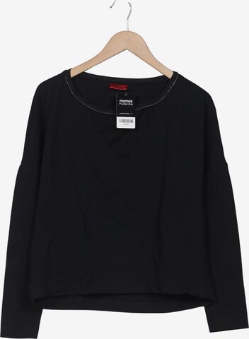 HUGO Sweatshirt & Zip-Up Hoodie in XL in Black: front