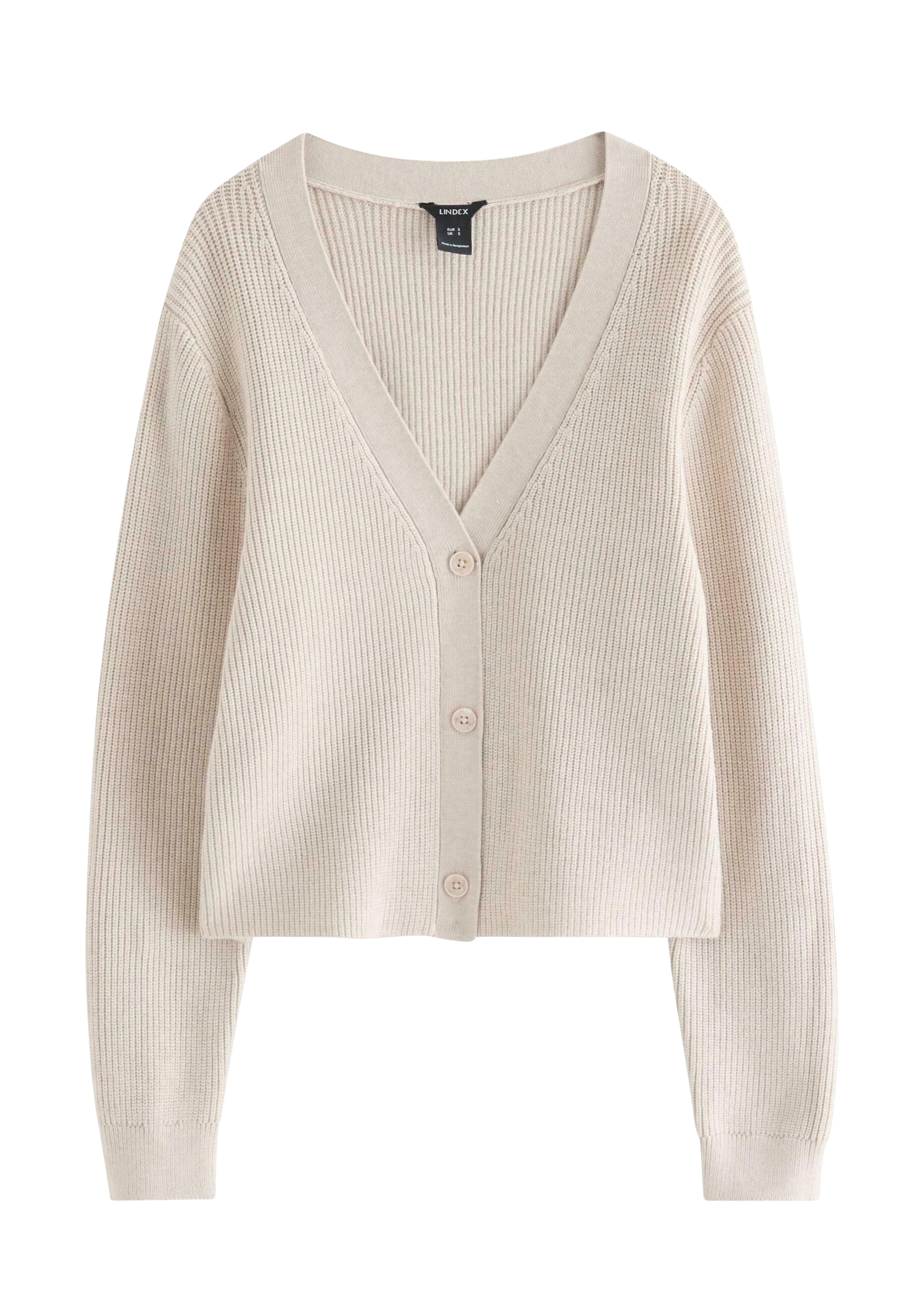 Lindex Strickjacke 'Blanka' in Beige: Vorderseite