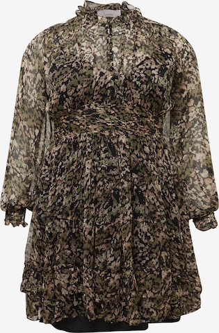 Robe-chemise 'Liv' Guido Maria Kretschmer Curvy Collection en vert : devant