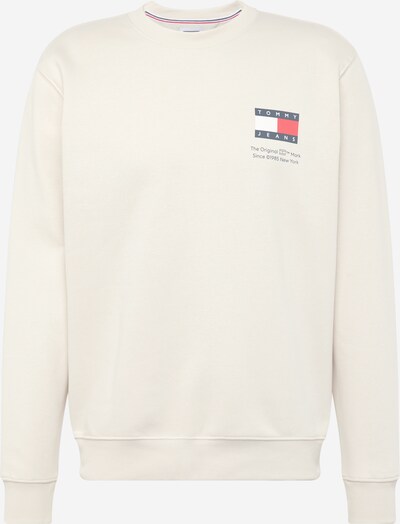 Tommy Jeans Sweatshirt 'Essential' in Ivory / marine blue / Red / White, Item view