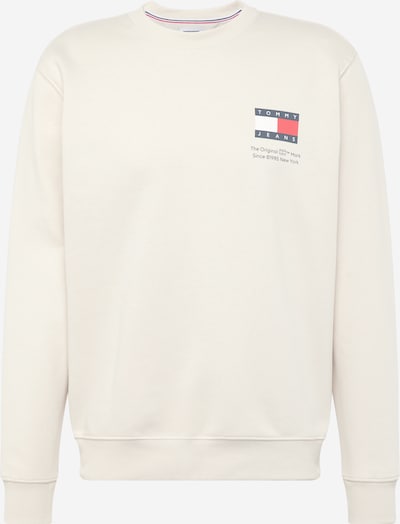 Tommy Jeans Sweat-shirt 'Essential' en ivoire / marine / rouge / blanc, Vue avec produit