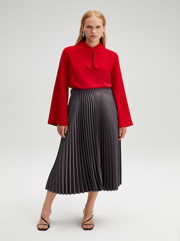 Touche Prive Sukně 'Pleated Skirt' – šedá