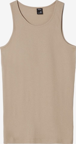 T-Shirt Bershka en beige : devant