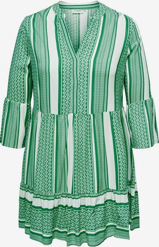 ONLY Carmakoma Blousejurk 'Marrakesh' in Groen: voorkant