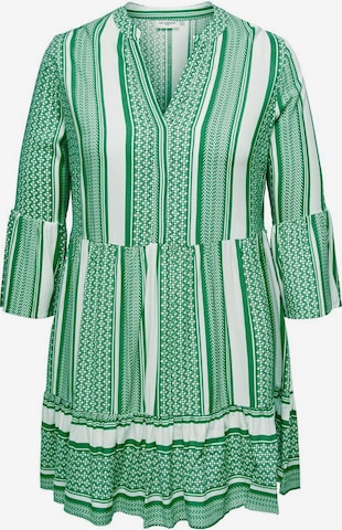 ONLY Carmakoma Μπλουζοφόρεμα 'Marrakesh' σε πράσινο: μπροστά