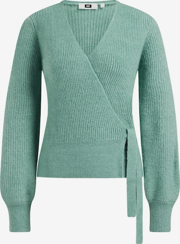 Cardigan WE Fashion en vert : devant