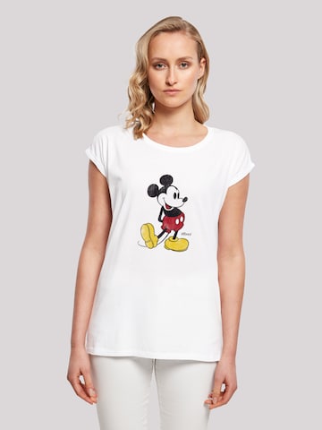 T-shirt 'Disney Mickey Mouse' F4NT4STIC en blanc : devant