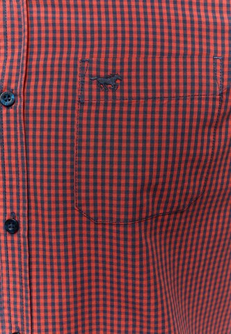 MUSTANG Regular fit Button Up Shirt in Red