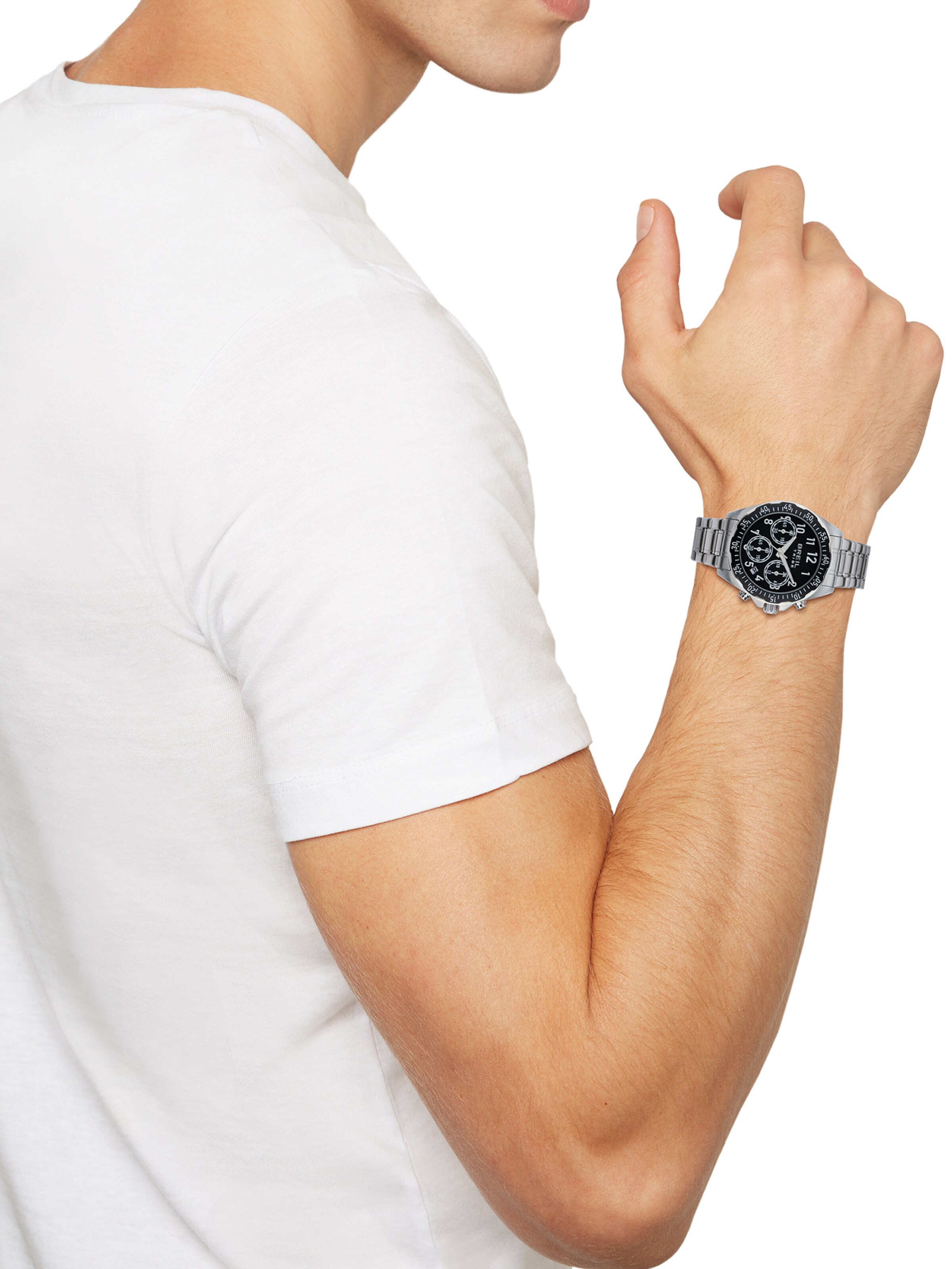 Breil Uhr 'Grow Up' in Silber: Vorderseite