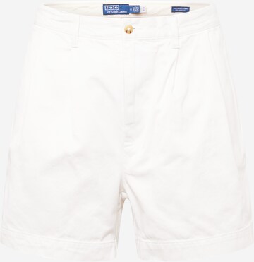 Polo Ralph Lauren Loose fit Pleat-Front Pants 'CORMAC' in White: front