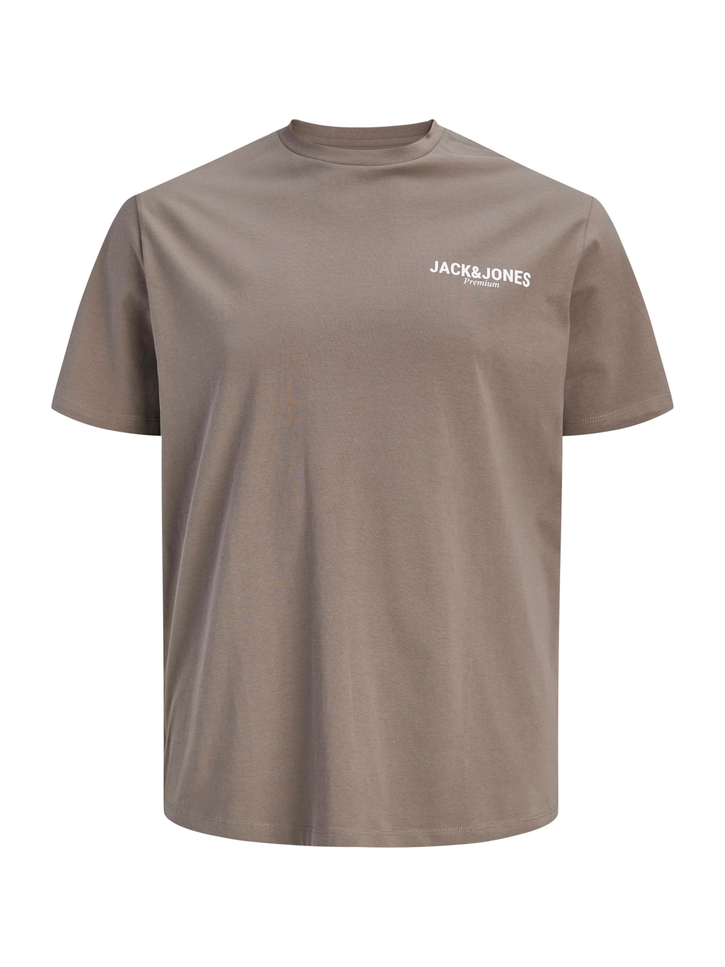 Jack & Jones Plus Μπλουζάκι 'JPRBLAOSCAR' σε καφέ: μπροστά