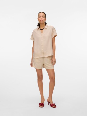 VERO MODA Bluse 'VMMelaney' in Beige