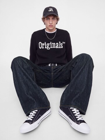 JACK & JONES Wide leg Jeans 'DAVE' in Blauw